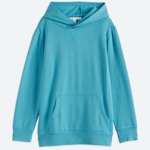 Threads 4 Thought Feather Fleece Modal Pullover Hoodie in Teal